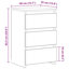 Cowlic Bed Cabinet 40x35x62.5 cm Engineered Wood-292922733-282570765