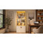 Vitrine 71 po avec lumières RVB et armoire de rangement verrouillable à 6 niveaux-748331219