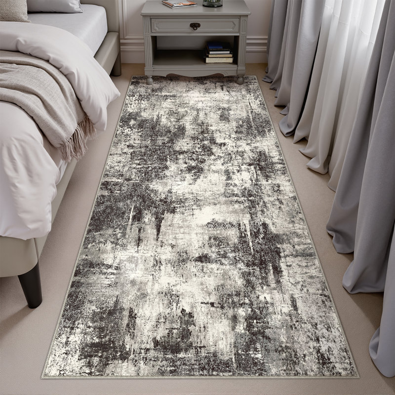 Sarah Modern Machine Washable Area Rug, Runner 2' x 8'