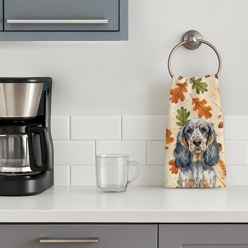 Serviette de cuisine tricolore Sheltie, Blue Roan & Tan English Cocker Spaniel