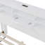Grand lit plateforme rétro avec tête de lit et station de charge (lit)