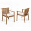 Chaises d'extérieur en bois d'acacia
