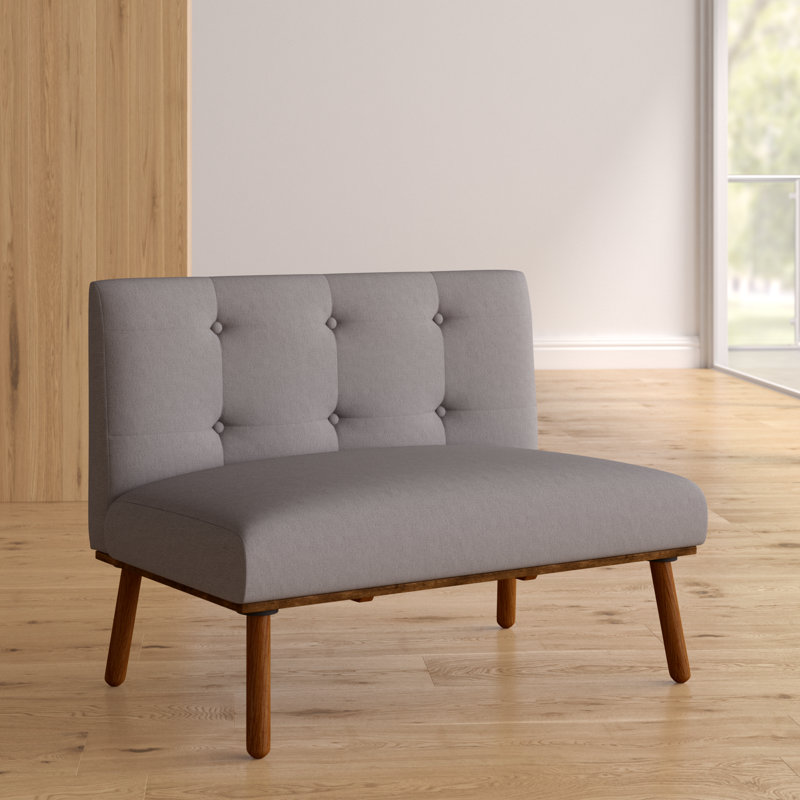 Upholstered 40.5'' Loveseat, Gray