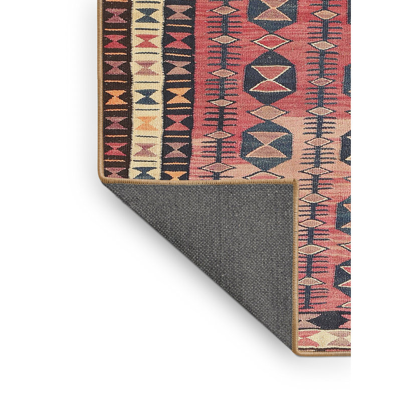 Tapis contemporain brun / beige / noir, Rectangle 7 pi x 9 pi