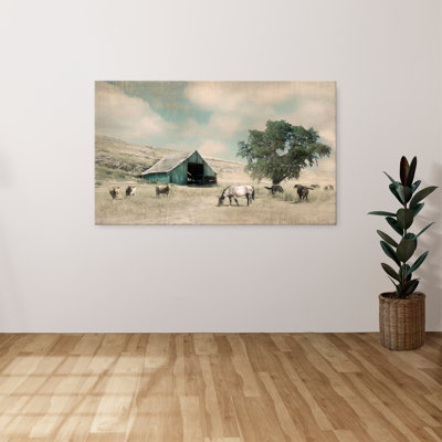 "Barn Charm" par Rhonda Addison, reproduction sur toile