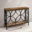 Console rectangulaire en bois massif noyer-131257056