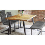Urban Elegance - Reclaimed Dining Table (Horizontal Leg)