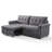 93'' Wide Chenille Tufted Convertible Sofa Bed with Pull-Out Sleeper and 5-Position Adjustable Backrest-113947853