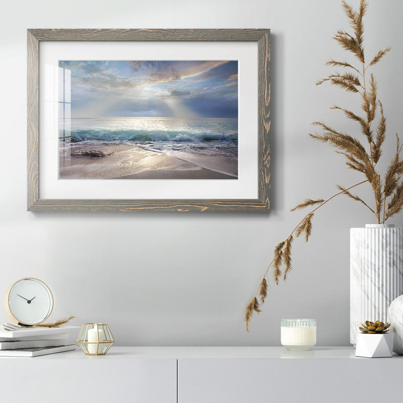 Bleu turquoise matin, Gris, H 18 po x l 26 po x P 1,5 po