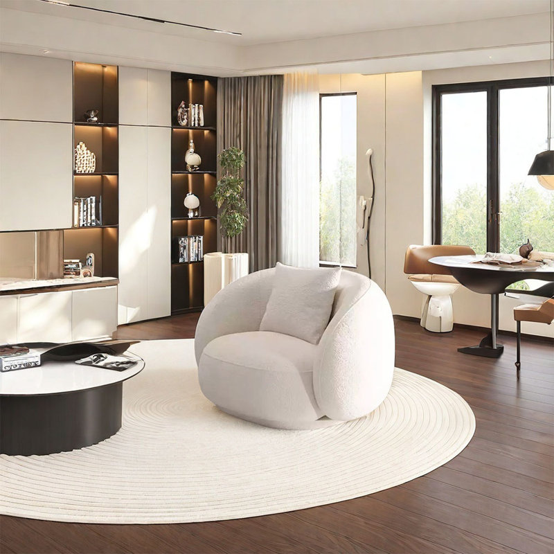 Semicircle negotiation arc sofa, Off-White