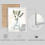 «Plant Flowers In The Glass Bottle», œuvre d'art moderne, impression encadrée, affiches, salle de bain, petit art mural-104788352-104788353