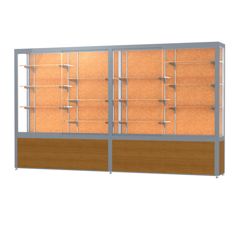 Vitrine en aluminium Défi Series du trophée, Liège, Satin, H 66 po x l 72 po x P 16 po