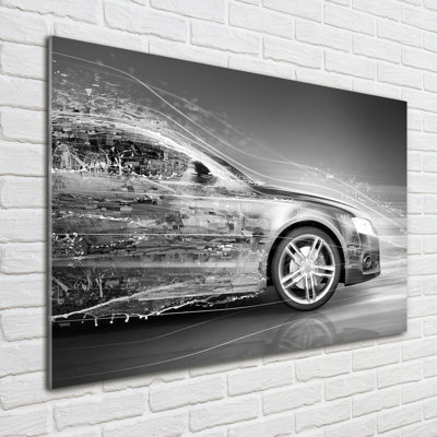 Speeding Car - Unframed Art Prints on Glass