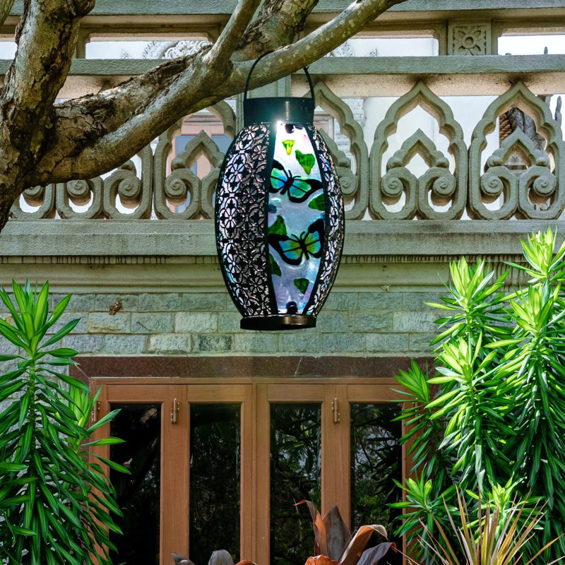 9.45'' Solar Powered Outdoor Lantern