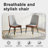 Anareli Tufted Upholstered Faux Leather Side Chair Dining chair-818729248