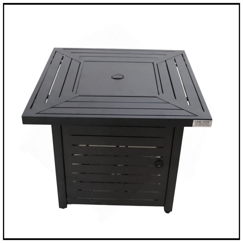 Foyer de table en acier au propane H 25 po x l 30 po