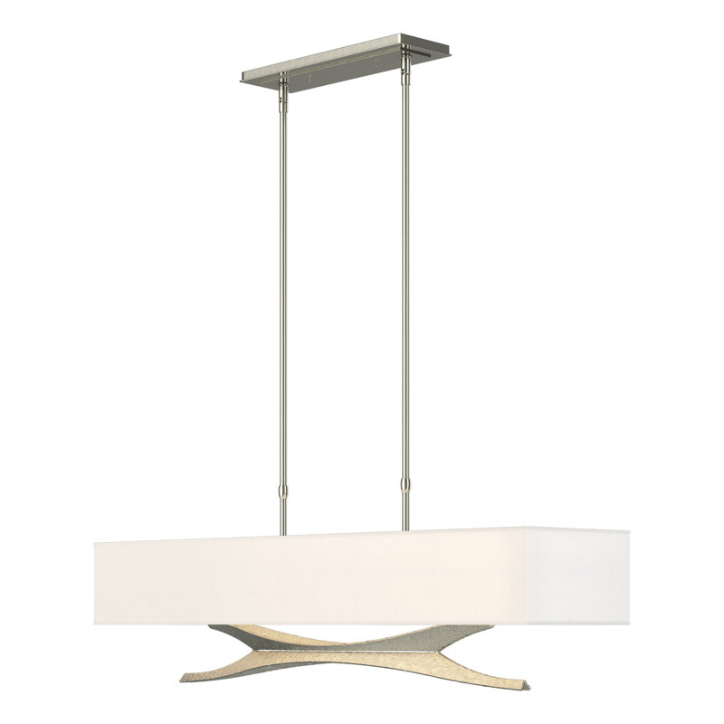 Moreau 4 - Light Kitchen Island Pendant, Flax, Natural Iron