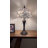 Coney Tiffany Table Lamp White Stained Glass Baroque Style Lavender Bedroom LED Bulbs Included 12"W*12"D*22"H