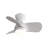 Bedroom Ceiling Fan With 3 Colour Dimmable, 3 Abs Blades Remote Control Dc Motor Black With 18W Led Light-113577016-113577017