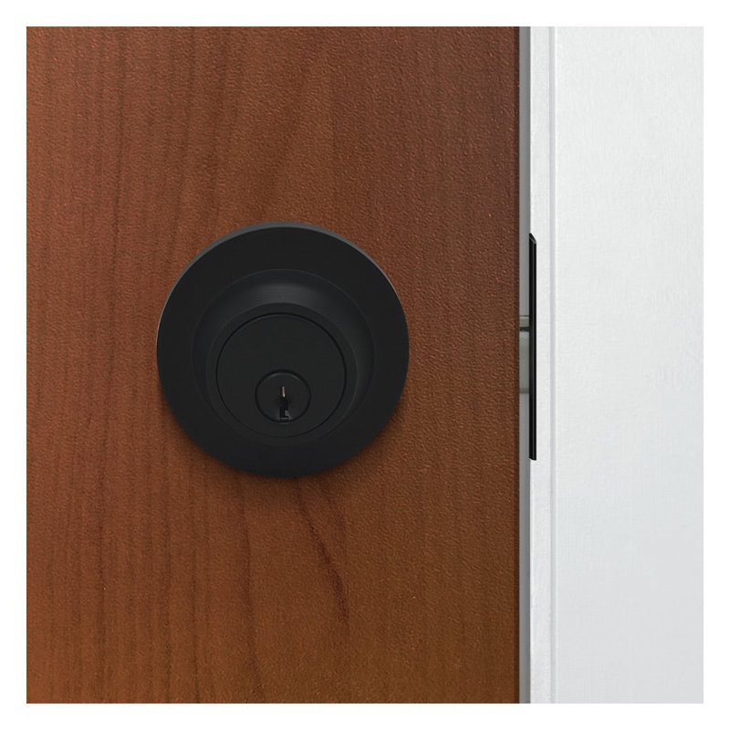 Single Cylinder Deadbolt, Matte Black
