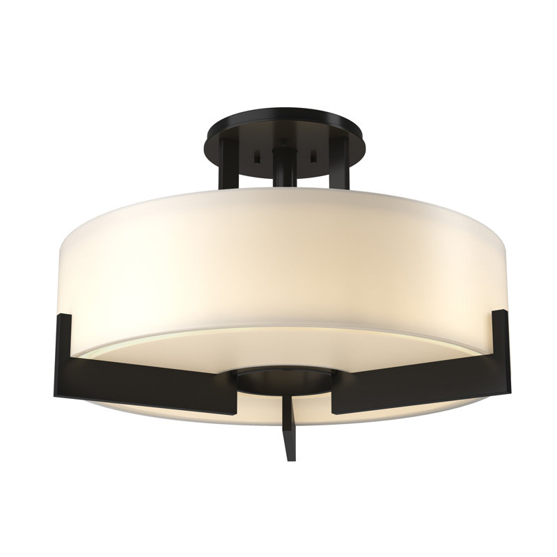 Plafonnier semi-encastré cylindrique à 3 lumières Axis