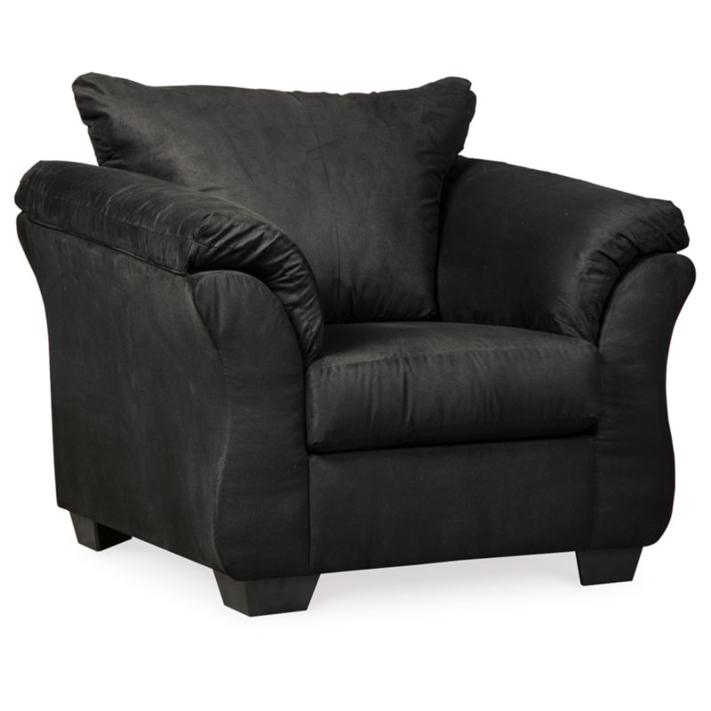 Fauteuil Darcy, 100 % polyester noir