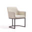 Chaise de salle à manger rembourrée en acier Serena-91028794