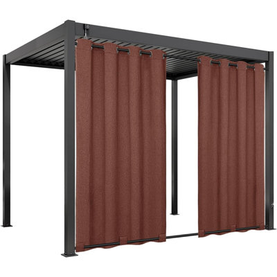 Rideaux d'extérieur imperméables et imperméables coupe-vent pour rideaux en lin