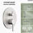 Tub and Shower Faucet Set , 9" Rainfall Shower Head with 3‑Setting Handheld Shower-109786358