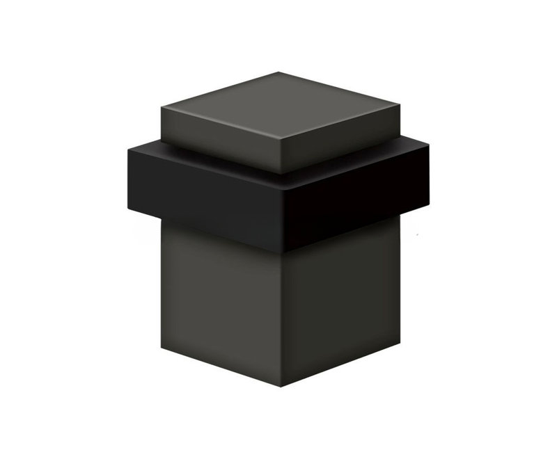 Pare-chocs de plancher universel carré en laiton non laqué 2 1/2 po Deltana UFBS25U3-UNL, Laiton non laqué