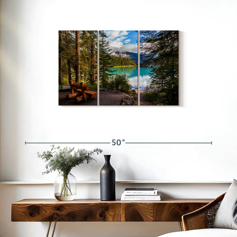 Paysage du lac Alvord Louise, H 20 po x l 33 po