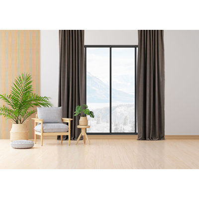 100% Blackout Extra Long & Extra Wide Custom Made Decorative Single Panel -  Lilijan Home & Curtain, Llj-30208-EXT-BO-1DC-108-100108