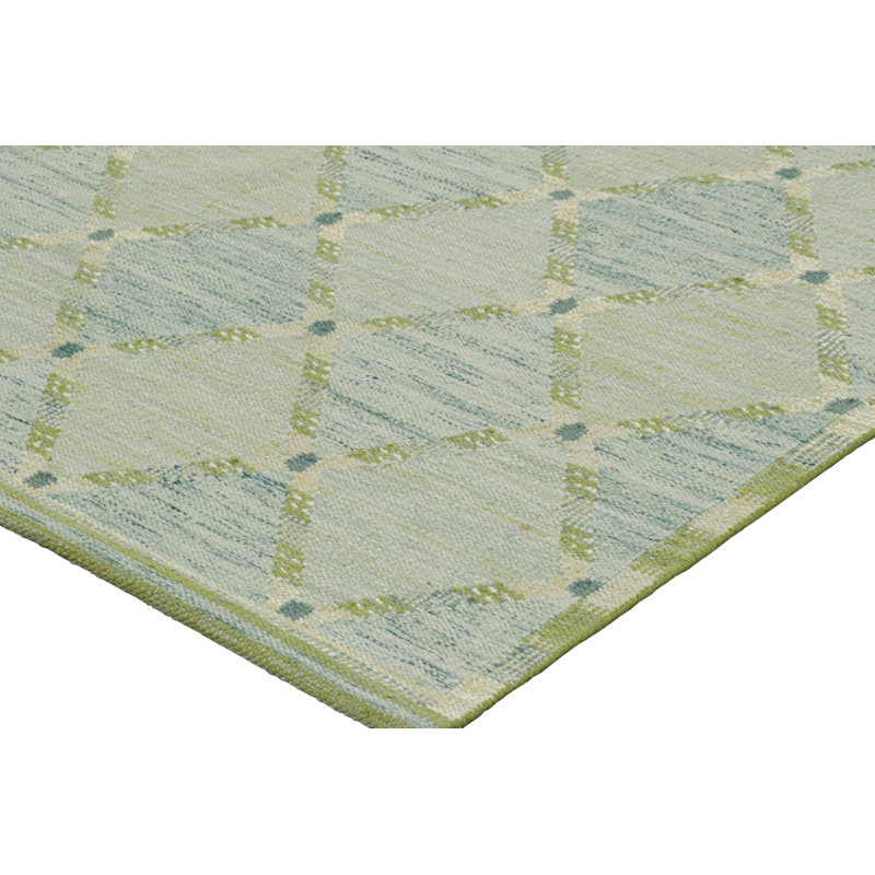 Scandinavian Wool Geometric Area Rug, Rectangle 10' x 14'