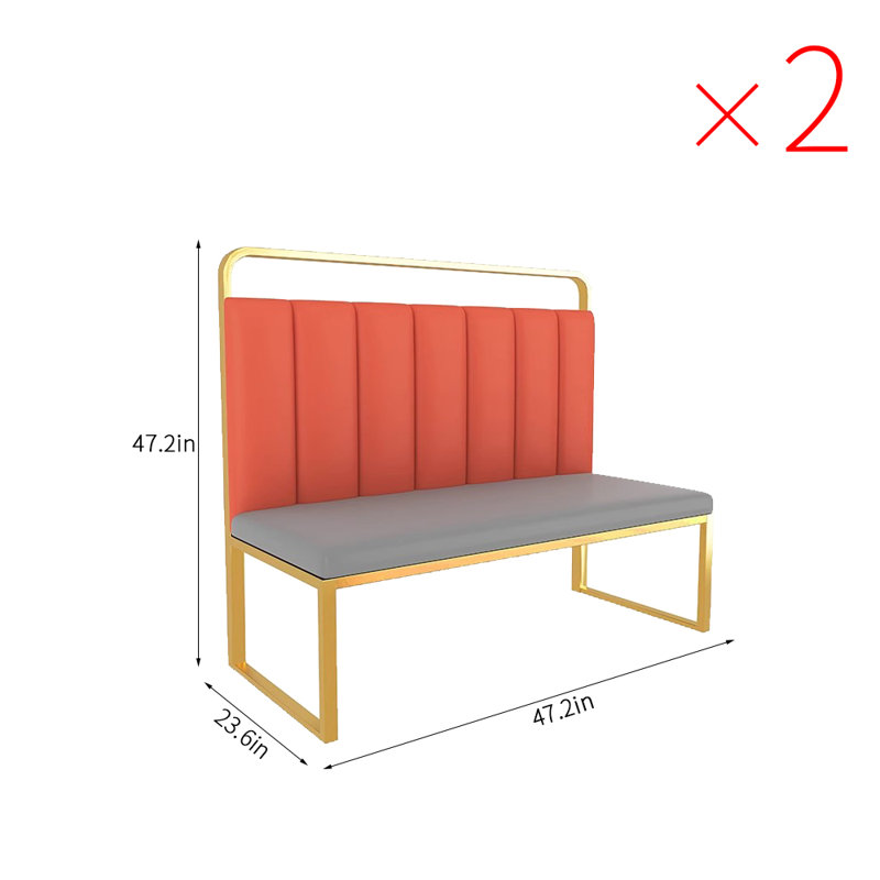 Banc rembourré en similicuir