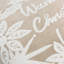 Winter Warmest Wishes Brown Square Cushion