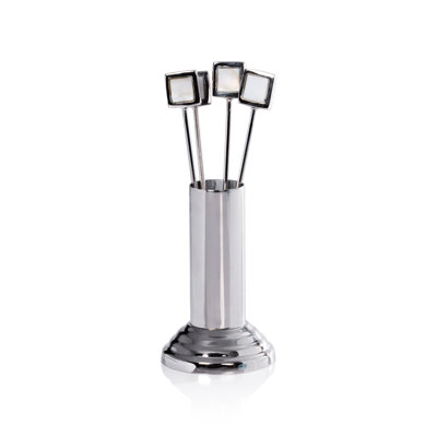 Envee 4-Piece Set Cocktail Picks with Stand
