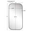 Atqiya Metal Rectangle Wall Mirror-1720218039
