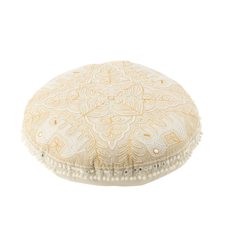Spring / Summer 2024 80cm Wide Round Floral Pouffe Ottoman