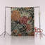 Tapis décoratif moderne multicolore à motif de feuilles et de roses-509650421