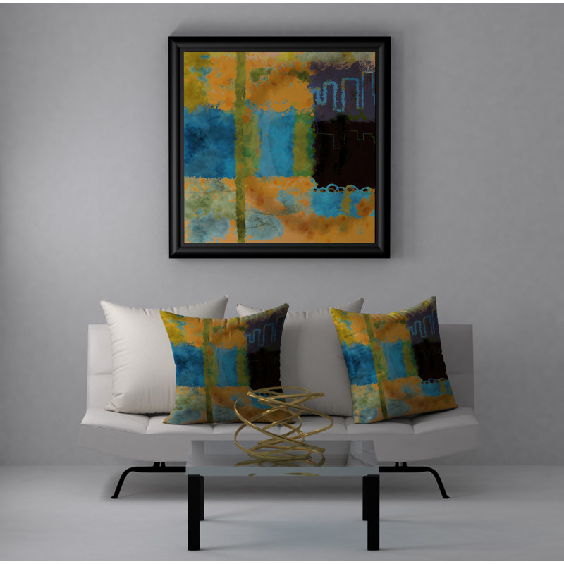 Housse et insert de coussin carré Award Award Tangy, 24" X 24"