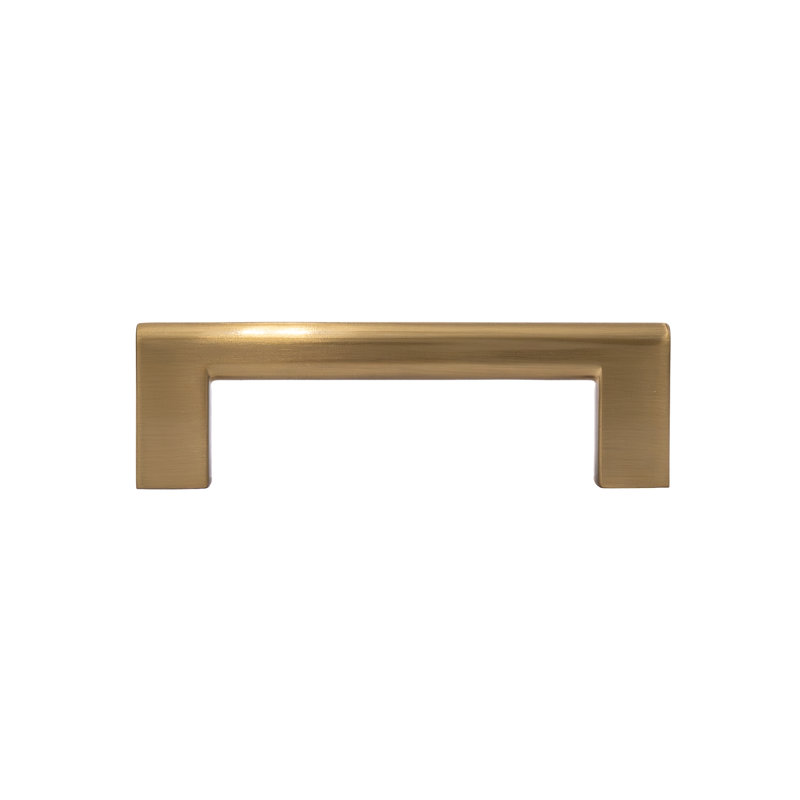 Vail 3-3/4" (96mm) Satin Brass Bar Pull, Satin Brass, 3.75"