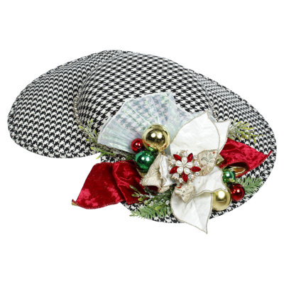 Hat Ornament, Black - 15 X 13.5 Inches