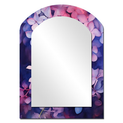 Pink Blue Lilac Blossoms Fragrant - Pink Arch Wall Mirror Decor