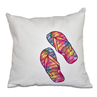 Beach Vacation Reversible Throw Pillow
