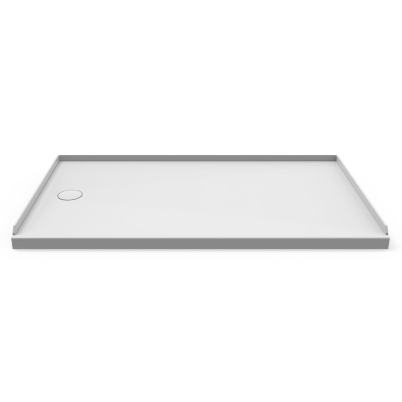 60" W x 34" D Single Threshold Shower Base, Left