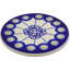 Flowering Peacock Stoneware Round Coaster