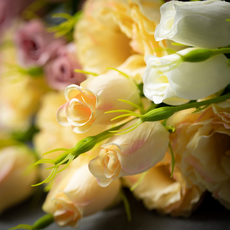 Multicolore 21 po Lisianthus de 21 po - ensemble de 3