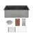 Tourner 30 x 19 Stainless Steel, Single Basin, Undermount Kitchen Workstation Sink-53540371
