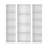 Torrey 3 Piece Living Room Set with 3 Bookcases, White