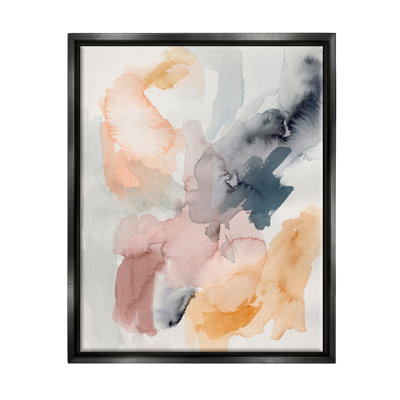 «Watercolor Pastiche Mute Abstract Floater Canvas» par Victoria Barnes
